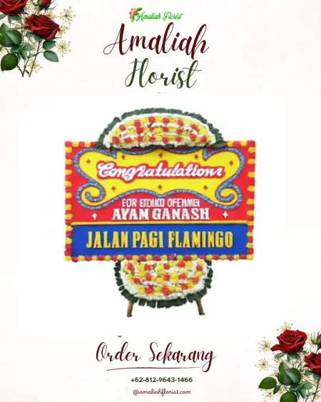 Sewa Papan Bunga Medalkrisna